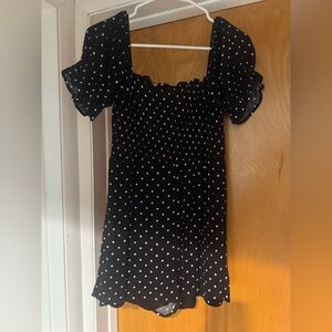 Black Polka Dot Romper